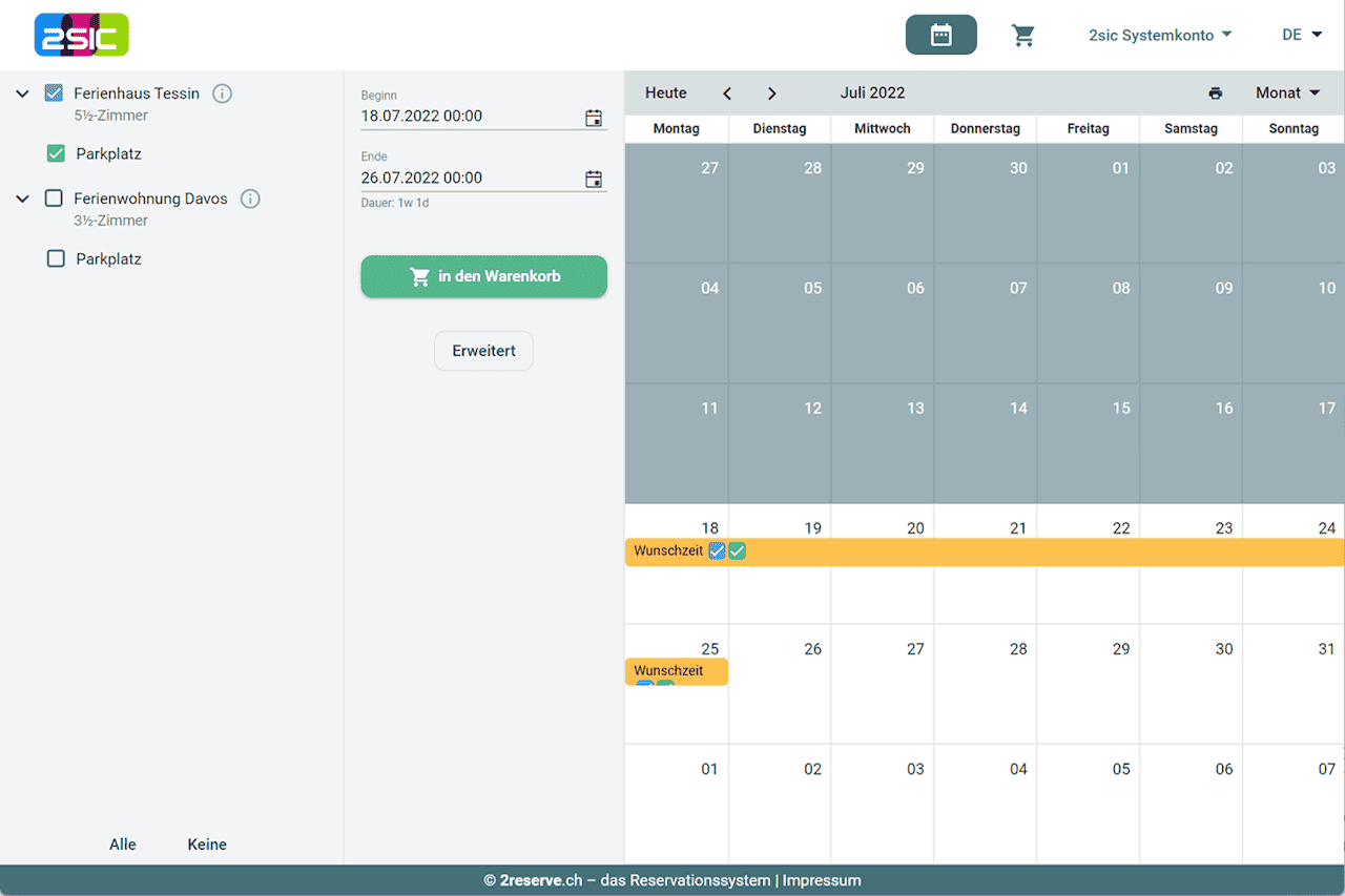 Vermietsoftware für Ferienwohnungen